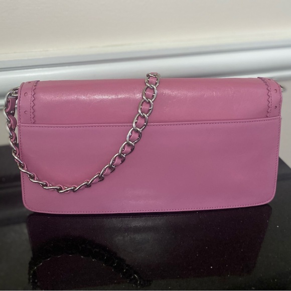 Nordstrom lavender / pink Leather & Suede Evening Bag - Picture 4 of 9